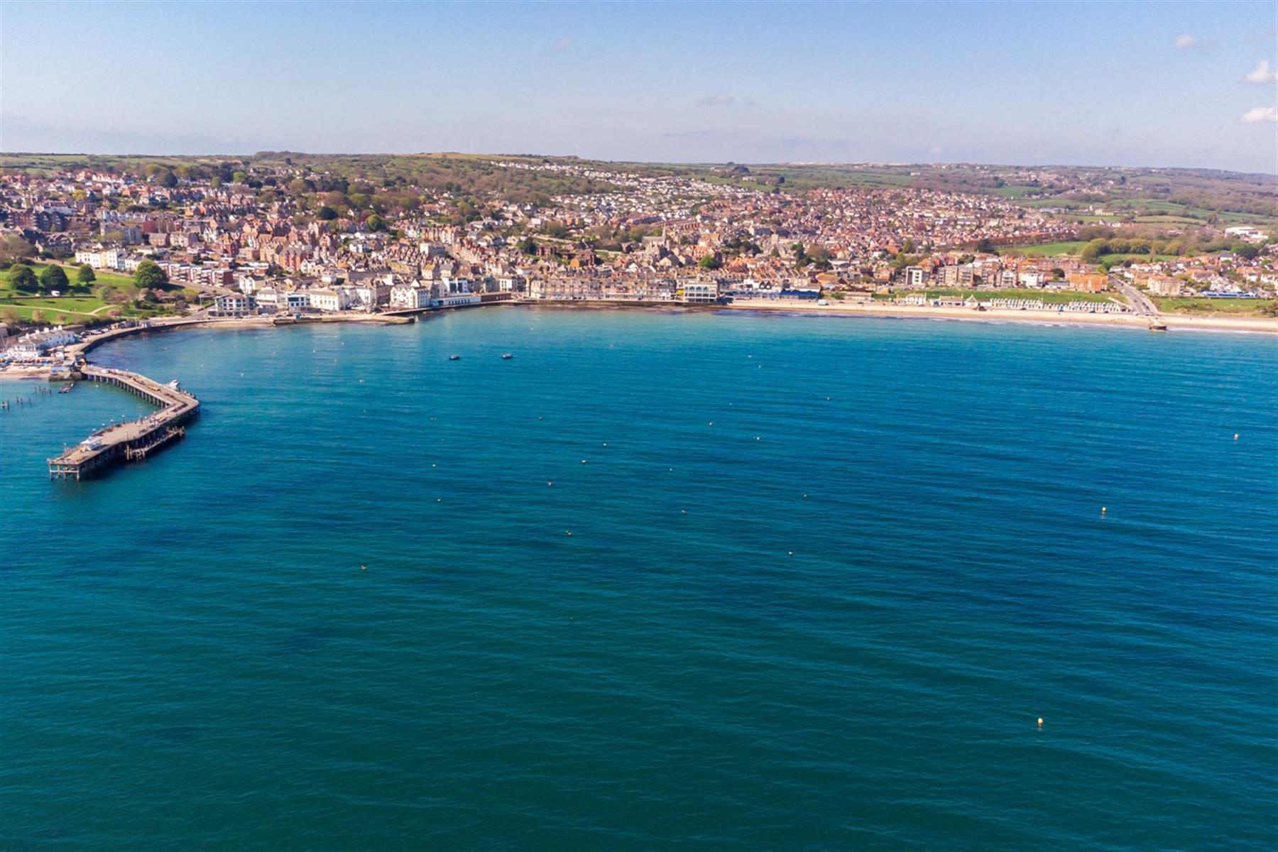 aerial photography Swanage