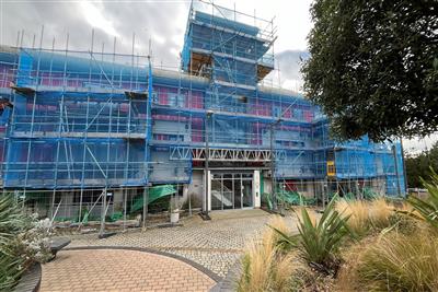 External - currently with scaffolding up